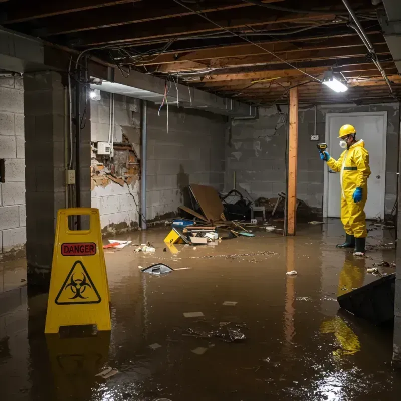 Flooded Basement Electrical Hazard in Andrews County, TX Property